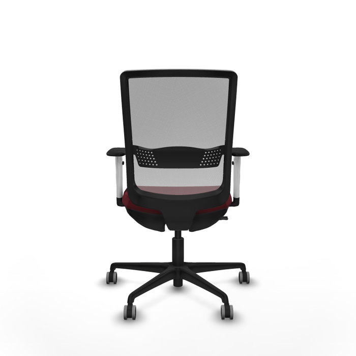 PIQUERAS Y CRESPO Silla de oficina Haches con mecanismo Sincro/Traslack, Granate y Gris PIQUERAS Y CRESPO Silla de oficina Haches con mecanismo Sincro/Traslack, Granate y Gris