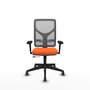 PIQUERAS Y CRESPO Silla de oficina Motilla con mecanismo Sincro/Traslack, Naranja y Gris