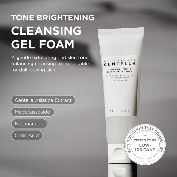 Skin1004 Madagascar Centella Tone Brightening Cleansing Gel Foam 125 ml