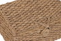 DKD Home Decor Cesta Natural de Jacinto de Agua y Esparto, 33 x 41.5 x 22 cm, Set de 2 Unidades