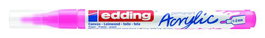 EDDING Marcador Acrylic 5300 Cónico Rosa Neón (Set de 10)