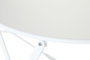 DKD Home Decor Mesa Terraza Y Jardin Blanco 60x60x71 cm Set de 3 Piezas