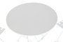 DKD Home Decor Mesa Terraza Y Jardin Blanco 60x60x71 cm Set de 3 Piezas