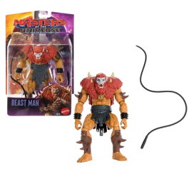 Mattel Jkh91 Figura de Acción Motu Masters of the Universe Beast Man 13.97 cm 14 Puntos de Articulación Látigo +4 Años