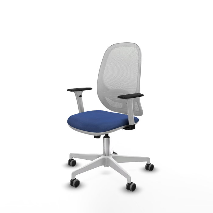 PIQUERAS Y CRESPO Silla de oficina Cilanco con mecanismo Sincro, Azul marino y Blanco PIQUERAS Y CRESPO Silla de oficina Cilanco con mecanismo Sincro, Azul marino y Blanco