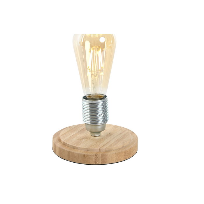 DKD Home Decor Lámpara de sobremesa de cristal y bambú Natural DKD Home Decor Lámpara de sobremesa de cristal y bambú Natural