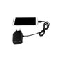 LogiLink Cargador USB-A de 10,5 W con 3 puertos y cable Micro-USB, negro