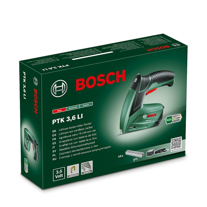 Bosch PTK 3,6 Li Grapadora inalámbrica Bosch PTK 3,6 Li Grapadora inalámbrica