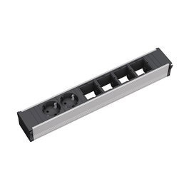 Bachmann CONI Large Base de enchufe 2x Schutzkontakt con toma de tierra y 4x ABD interruptor diferencial
