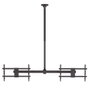 Holmios Soporte de techo giratorio con doble brazo para TV 34-60 pulgadas