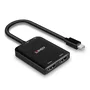 Lindy 38432 Hub Mini DisplayPort a 2 Puertos HDMI, Soporte 4K Ultra HD a 30 Hz, 21600 Mbit/s, Negro