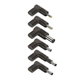 NGS Pack 6 Clavijas para Portátil HP USB Tipo-C Modelo BUD-H - Conectores de Recarga DC para Portátil HP (4.0x1.7mm, 4.8x1.7mm, 7.4x5.0mm, 4.5x3.0mm)