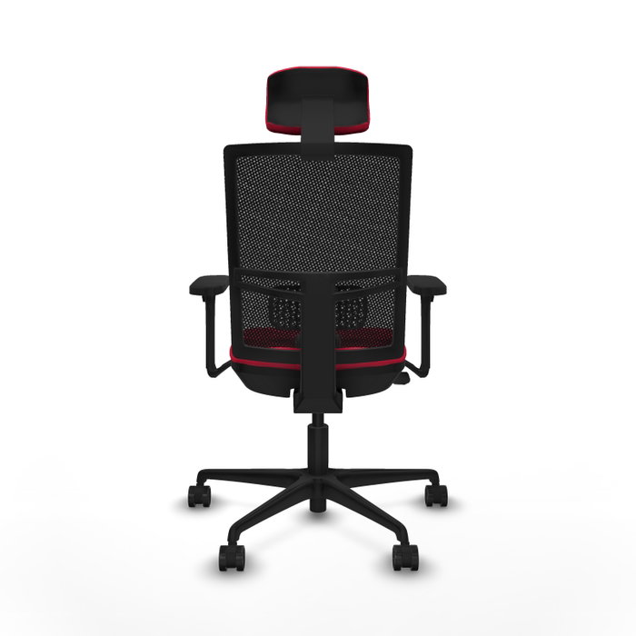 PIQUERAS Y CRESPO Silla de oficina Yunquera Rojo/Negro con mecanismo Sincro/Traslack PIQUERAS Y CRESPO Silla de oficina Yunquera Rojo/Negro con mecanismo Sincro/Traslack