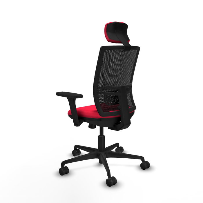 PIQUERAS Y CRESPO Silla de oficina Yunquera Rojo/Negro con mecanismo Sincro/Traslack PIQUERAS Y CRESPO Silla de oficina Yunquera Rojo/Negro con mecanismo Sincro/Traslack