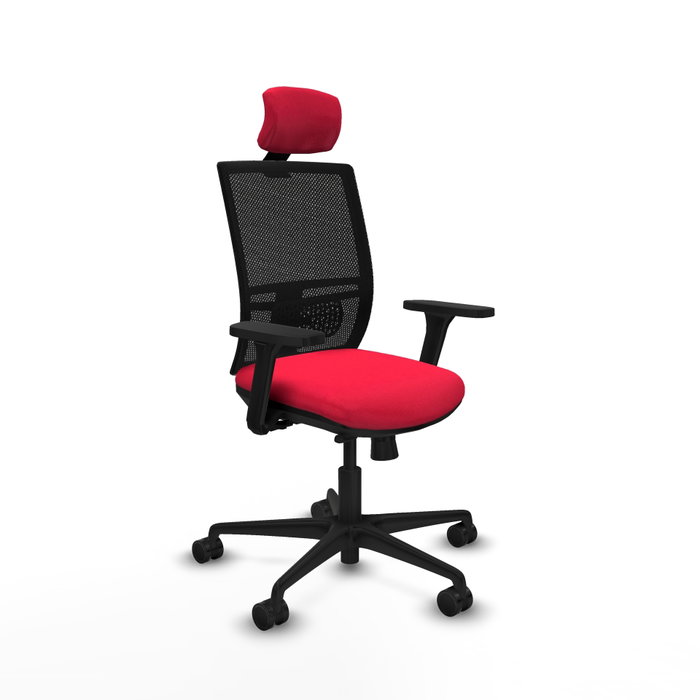 PIQUERAS Y CRESPO Silla de oficina Yunquera Rojo/Negro con mecanismo Sincro/Traslack PIQUERAS Y CRESPO Silla de oficina Yunquera Rojo/Negro con mecanismo Sincro/Traslack