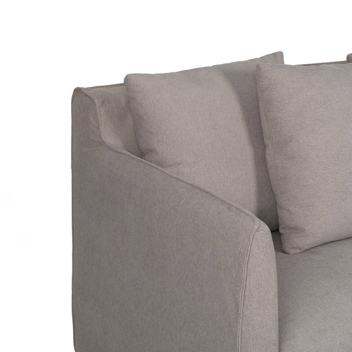 Sofá Taupe Tejido Salón 197 X 91 X 78 cm