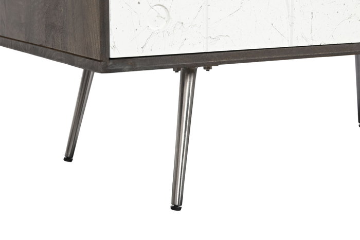 DKD Home Decor Aparador de Mango y Metal Blanco y Marrón DKD Home Decor Aparador de Mango y Metal Blanco y Marrón
