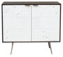 DKD Home Decor Aparador de Mango y Metal Blanco y Marrón