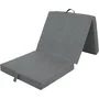 Samba Tumbona plegable multiposición - Espuma y tela - Gris oscuro - 190 x 70 x 9 cm