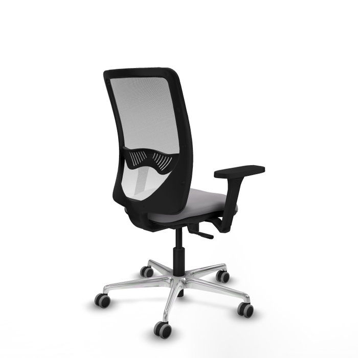 PIQUERAS Y CRESPO Silla de oficina Zulema con mecanismo Sincro, Gris y Blanco PIQUERAS Y CRESPO Silla de oficina Zulema con mecanismo Sincro, Gris y Blanco