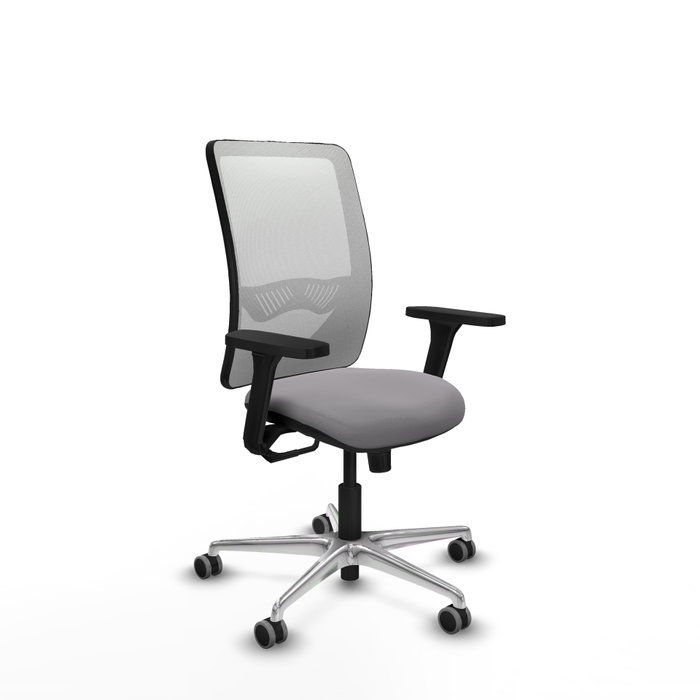 PIQUERAS Y CRESPO Silla de oficina Zulema con mecanismo Sincro, Gris y Blanco PIQUERAS Y CRESPO Silla de oficina Zulema con mecanismo Sincro, Gris y Blanco