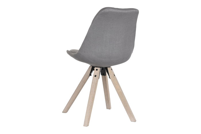 DKD Home Decor Silla de Roble y Poliéster Gris Oscuro DKD Home Decor Silla de Roble y Poliéster Gris Oscuro