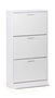 Inde - Zapatero 3 Niveles Color Blanco, Mueble Organizador para Zapatos