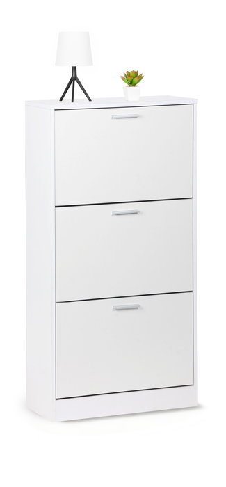 Inde - Zapatero 3 Niveles Color Blanco, Mueble Organizador para Zapatos Inde - Zapatero 3 Niveles Color Blanco, Mueble Organizador para Zapatos
