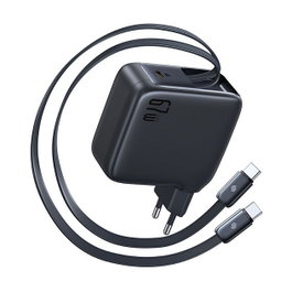 Baseus EnerCore CJ21 Cargador Retráctil 3C 67W EU Negro