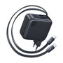 Baseus EnerCore CJ21 Cargador Retráctil 3C 67W EU Negro