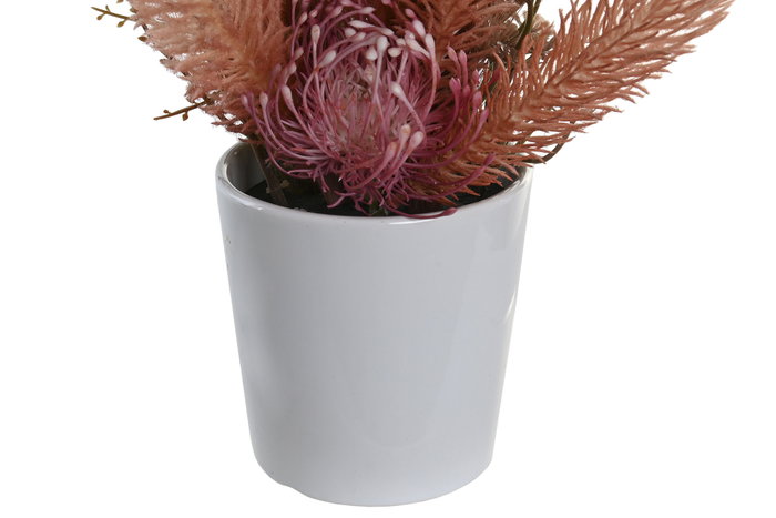 DKD Home Decor Planta en Cerámica Rosa 11x11x36 cm