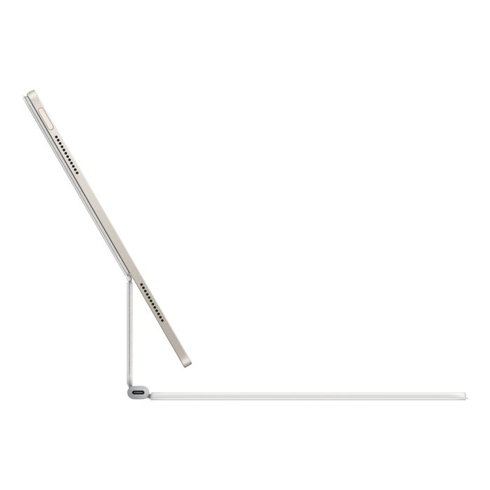 Apple Magic Keyboard Teclado para iPad Air 13" (M3/M2) - Distribución Portugués - Blanco - Trackpad de Vidrio