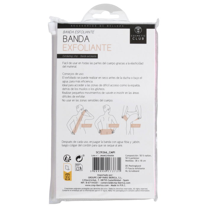 Cosmetic Club Banda Exfoliante 38x18 cm