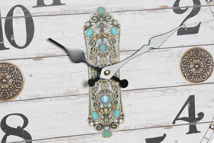 DKD Home Decor Reloj de Pared Gris Beige 34 x 34 x 4 cm (2 Unidades)