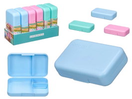 LEKNES Fiambrera Doble de Plástico Surtido 3 Colores