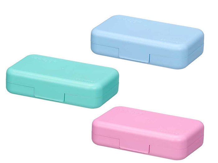 LEKNES Fiambrera Doble de Plástico Surtido 3 Colores