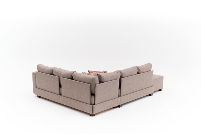Atelier Del Sofa Aly Arzilla Left - Sofá Cama Esquinero Marrón 280x210x83 cm, Tamaño Cama 150x190 cm
