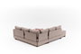 Atelier Del Sofa Aly Arzilla Left - Sofá Cama Esquinero Marrón 280x210x83 cm, Tamaño Cama 150x190 cm