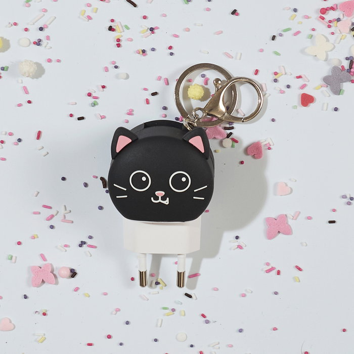 The Concept Factory Adaptador Tipo C Gato Kawaii Plástico