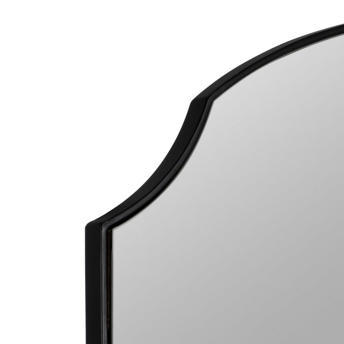 Espejo Negro Metal-Cristal Decoración 80 X 2 X 180 cm Espejo Negro Metal-Cristal Decoración 80 X 2 X 180 cm