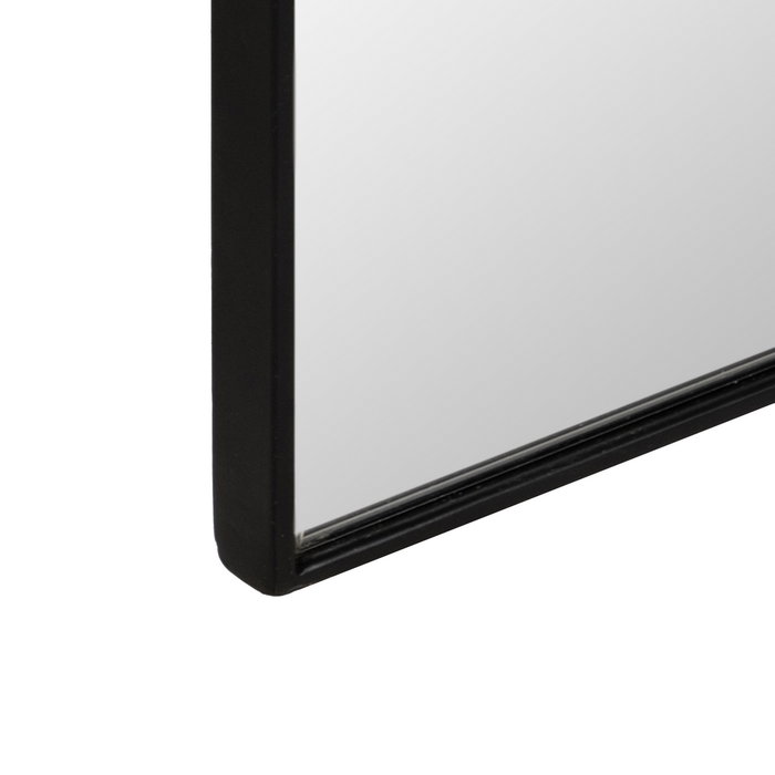 Espejo Negro Metal-Cristal Decoración 80 X 2 X 180 cm Espejo Negro Metal-Cristal Decoración 80 X 2 X 180 cm