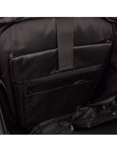 Woxter AC26 012 Mochila LED Knight Bike 20L Negro con Pantalla Personalizable por App, Impermeable, Compartimento para Casco y Portátil para Ciclistas