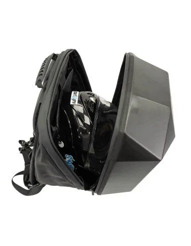 Woxter AC26 012 Mochila LED Knight Bike 20L Negro con Pantalla Personalizable por App, Impermeable, Compartimento para Casco y Portátil para Ciclistas