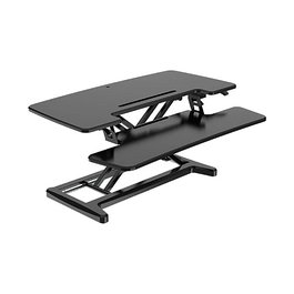 BakkerElkhuizen Sitz-Steh-Schreibtischaufsatz Desk Riser 2 ajustable Negro 15 kg