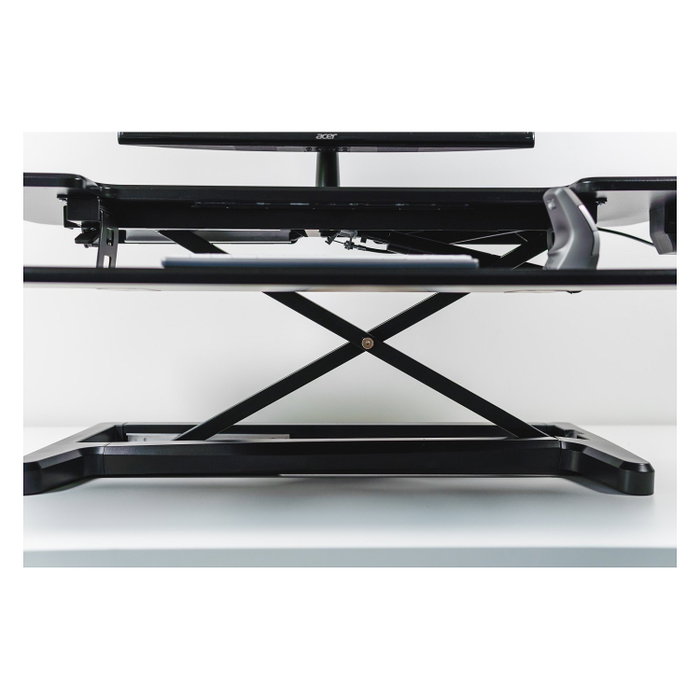 BakkerElkhuizen Sitz-Steh-Schreibtischaufsatz Desk Riser 2 ajustable Negro 15 kg