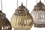 DKD Home Decor Decoración Luminosa LED Estilo Árabe Surtido de 3 Colores
