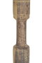 DKD Home Decor Decoración Teca Mortero Antiguo 83x8x8 cm