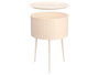 Giftdecor Mesa Auxiliar Redonda Beige 40x40x57 cm