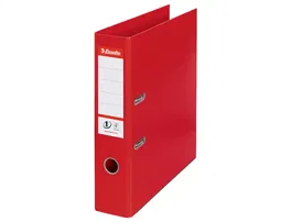 Esselte N 1 Archivador de Palanca Din A4 Lomo 75 mm Carton Forrado Rojo