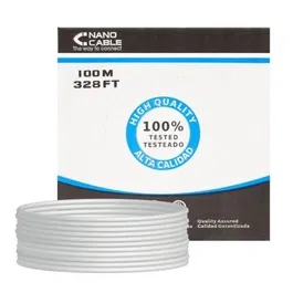 Nano Cable 10.20.0702-FLEX Bobina Cable de Red RJ45 FTP Cat.5e Flexible AWG24 100m Gris